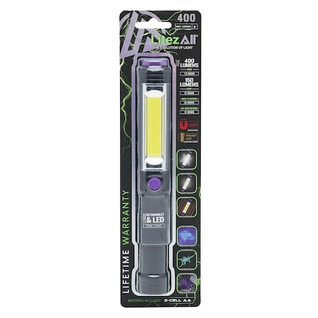 Litezall Task Light with UV Flashlight LA-TSKUV-8